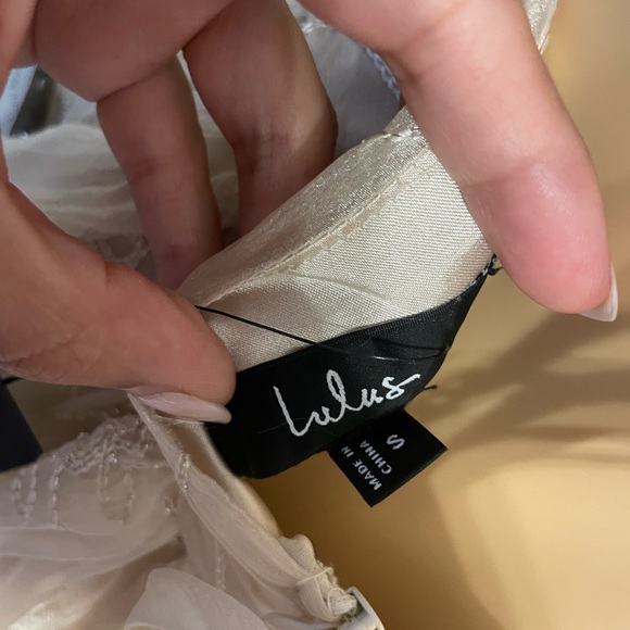 Lulu's Cream Layered Maxi Dress - Picture 4 of 4